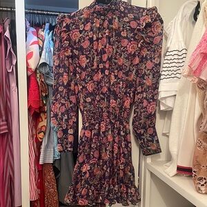 Floral Ruffle Dress MISA Los Angeles